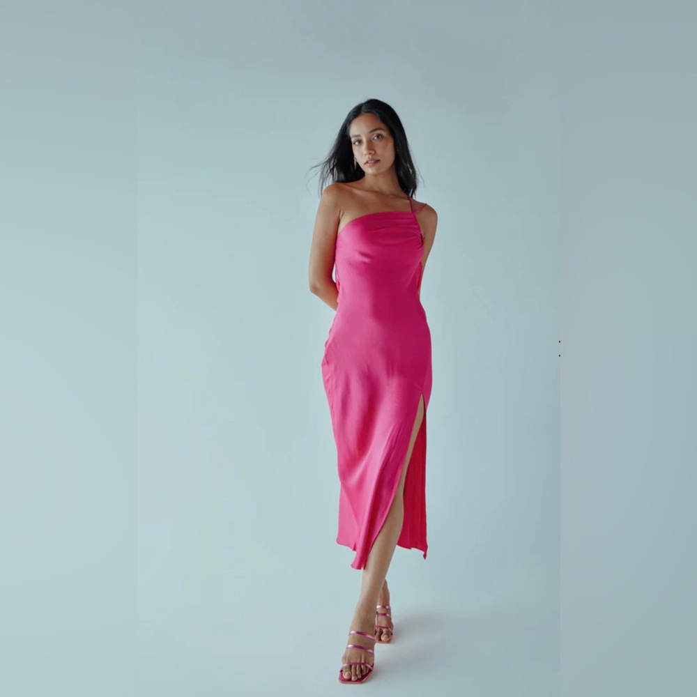 Hot pink dress